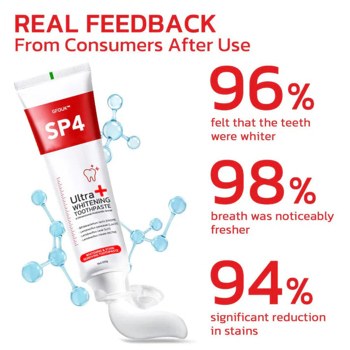 SP4 Ultra+ Whitening Probiotic Toothpaste