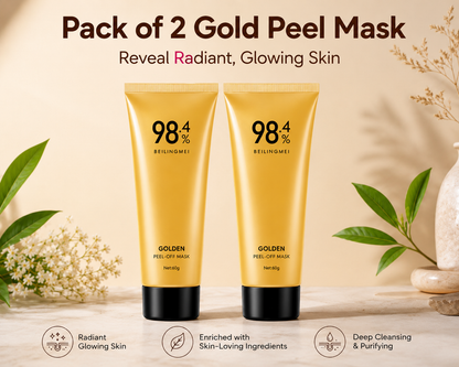 NextGenMart™ Magical Gold Peel Mask – Pack of 2