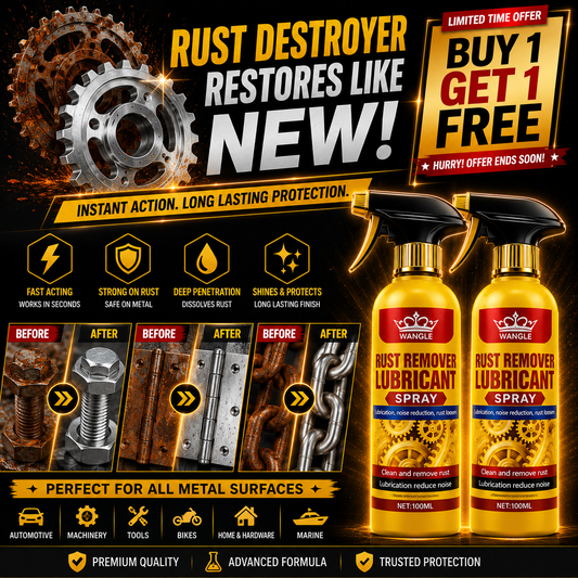 🔥 PowerFULL Rust Remover Spray™ | 🎁 Pack of 2 (Buy 1 Get 1 Free) |🔥FLAT 50% OFF🔥